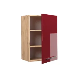 Vicco Elément haut de cuisine Rouge bordeaux Haute brillance 50cm