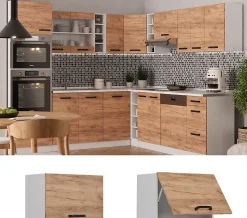 Vicco Elément haut de cuisine Chêne de force doré 60cm Plat