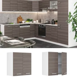 Vicco Elément haut de cuisine Gris 60cm