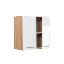 Vicco Elément haut de cuisine Blanc Haute brillance 60cm