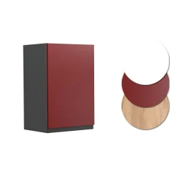 Vicco Elément haut de cuisine Rouge 40cm J-Shape