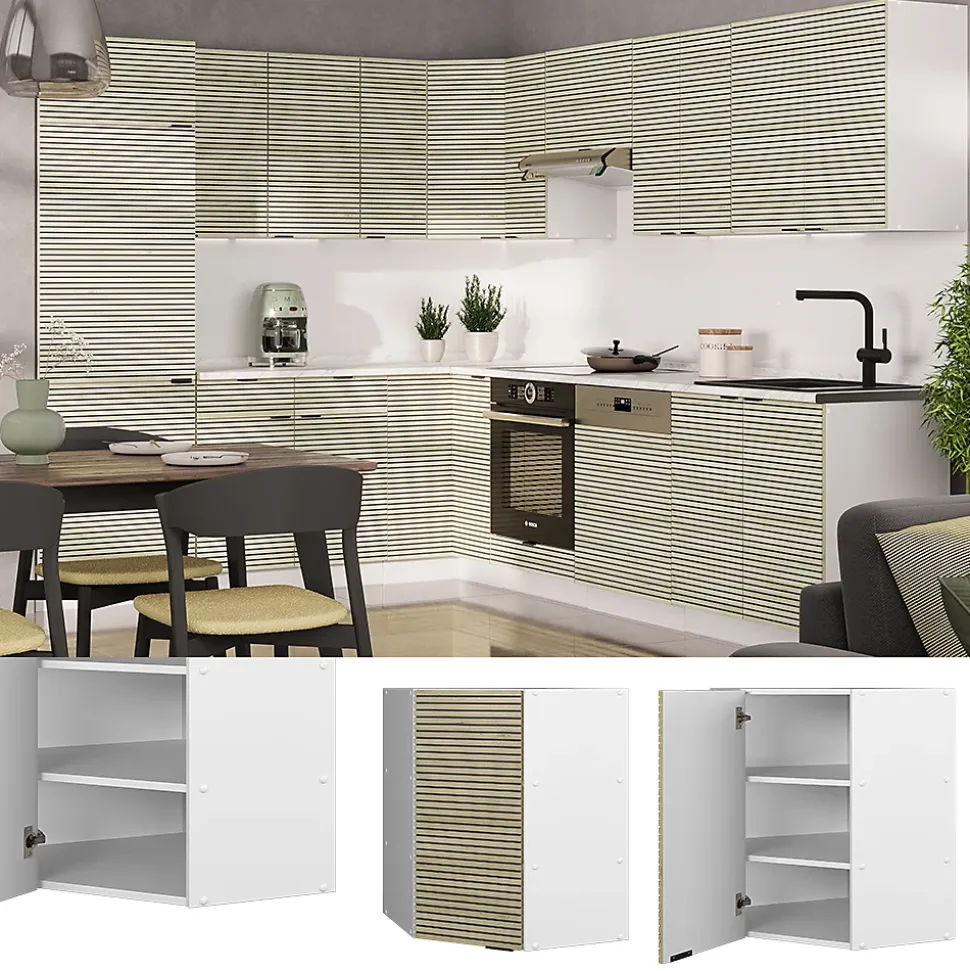 Vicco Elément haut de cuisine Panneau en chêne 57cm