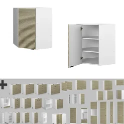 Vicco Elément haut de cuisine Panneau en chêne 57cm