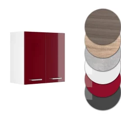 Vicco Elément haut de cuisine Rouge brillant 60cm