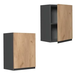 Vicco Elément haut de cuisine Chêne de force doré 45cm J-Shape