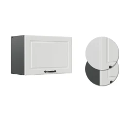 Vicco Elément haut de cuisine Blanc campagne 60cm Plat