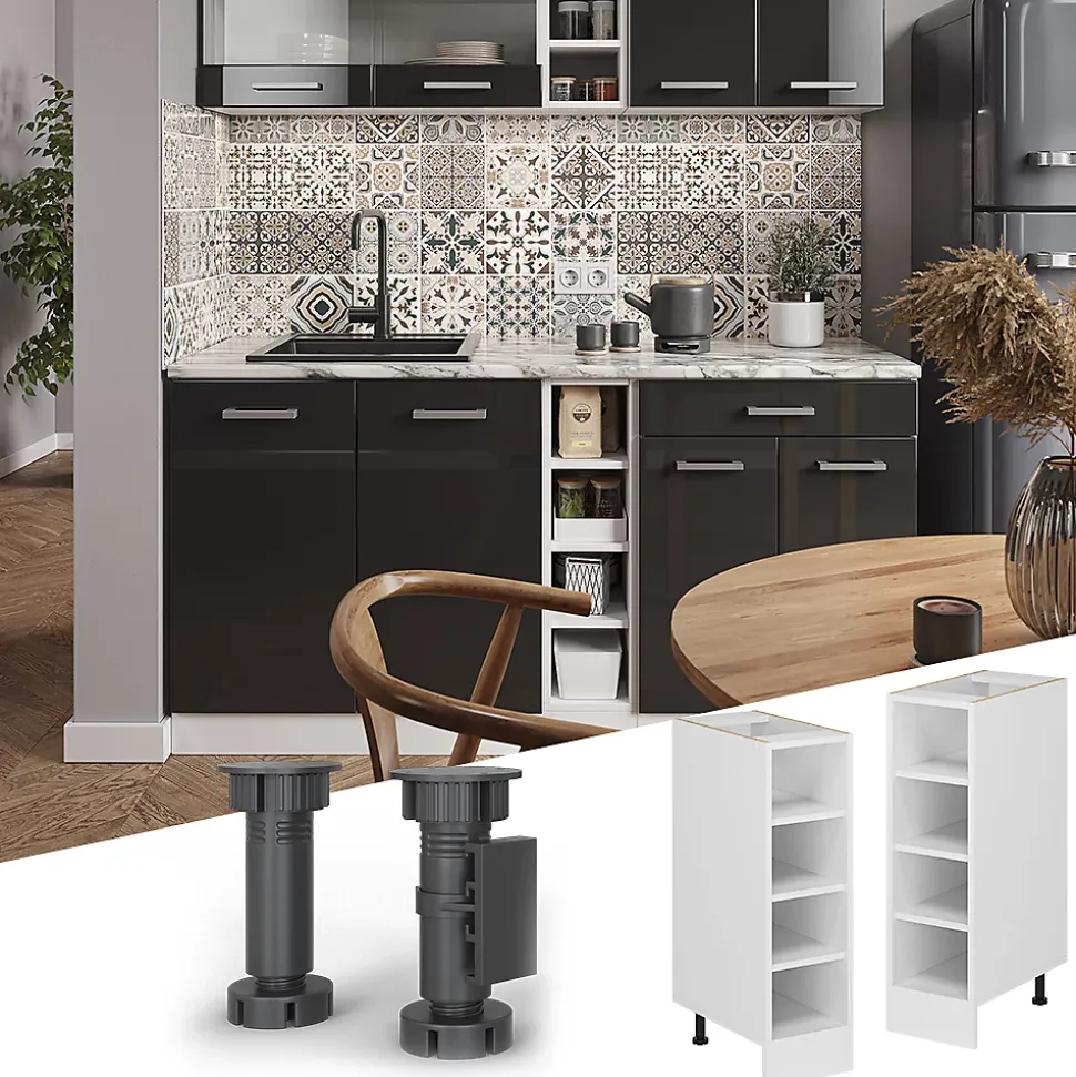 Vicco Etagère de cuisine Blanc 25cm sans PT