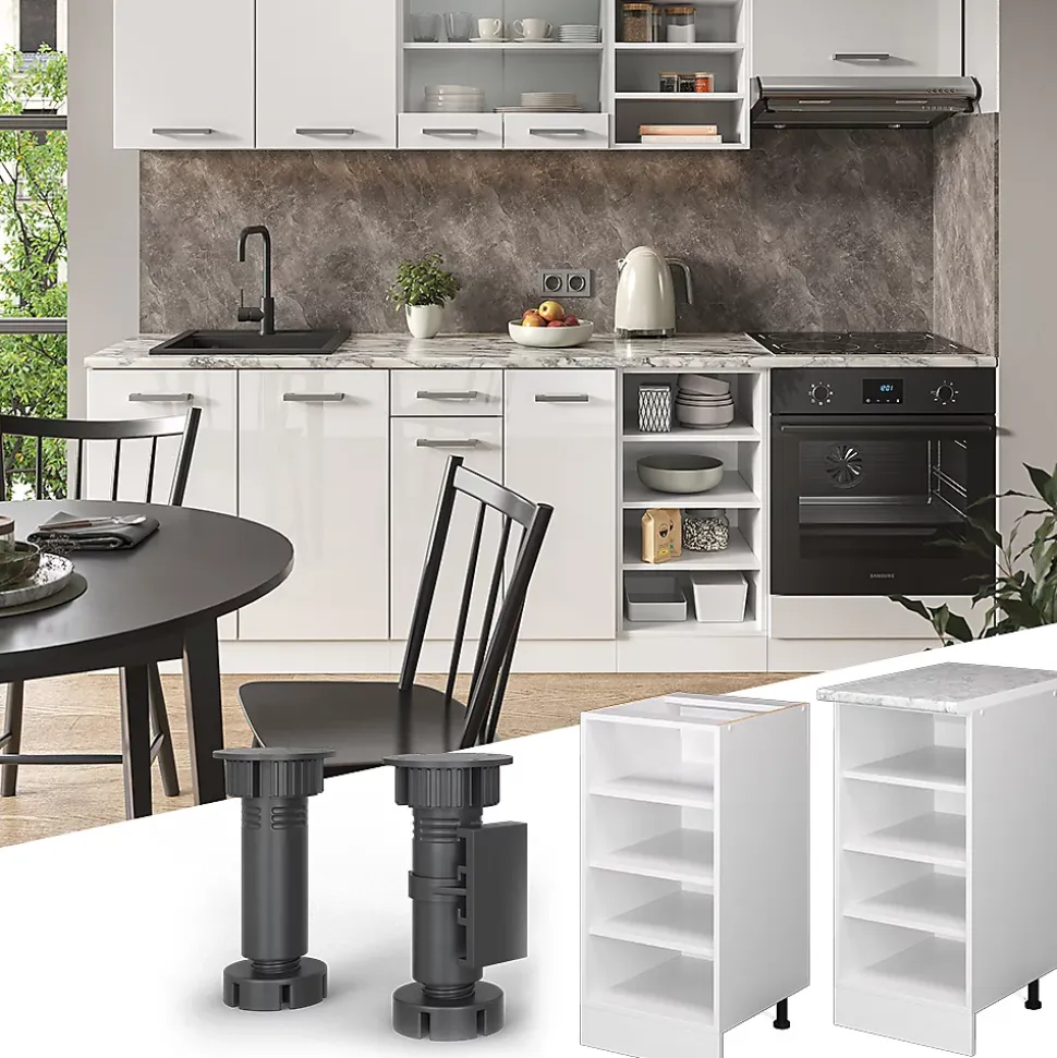 Vicco Etagère de cuisine Blanc 40cm sans PT