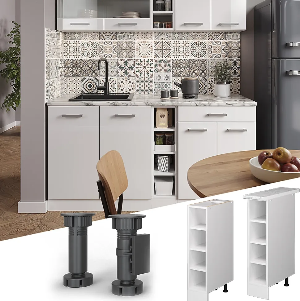 Vicco Etagère de cuisine Blanc 20cm sans PT