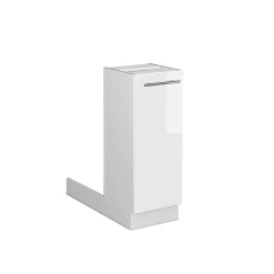 Vicco Îlot de cuisine Blanc Haute brillance 30cm sans PT