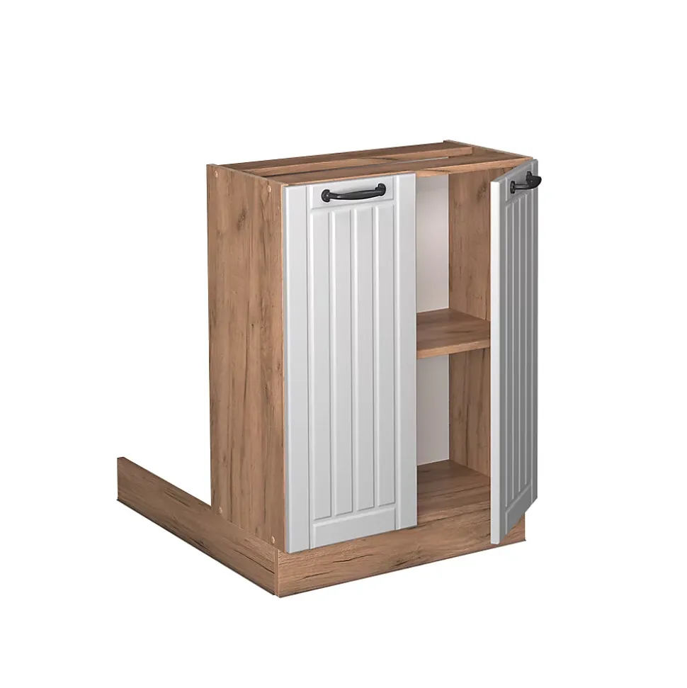 Vicco Îlot de cuisine Blanc campagne 60cm sans PT