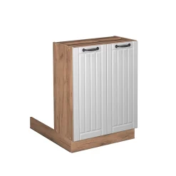 Vicco Îlot de cuisine Blanc campagne 60cm sans PT