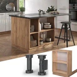 Vicco Îlot de cuisine Chêne de force doré 60cm sans PT