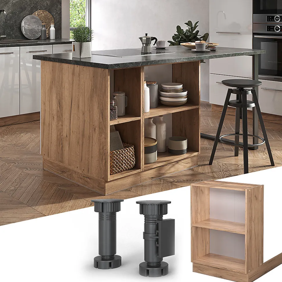 Vicco Îlot de cuisine Chêne de force doré 60cm sans PT