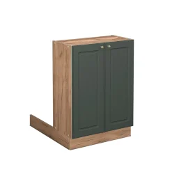 Vicco Îlot de cuisine Vert Or Campagne 60cm sans PT