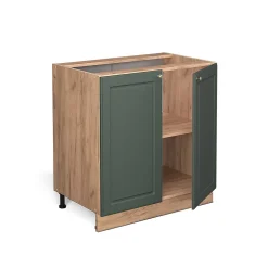 Vicco Meuble bas de cuisine Vert Or Campagne 80cm avec étagère, sans PT