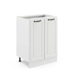 Vicco Meuble bas de cuisine Blanc campagne 60cm sans PT