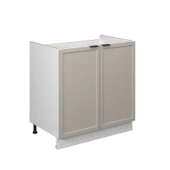Vicco Meuble bas sous-évier GrisBeige 80cm sans PT