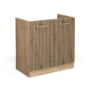 Vicco Meuble bas sous-évier Chêne Artisan 80cm sans PT