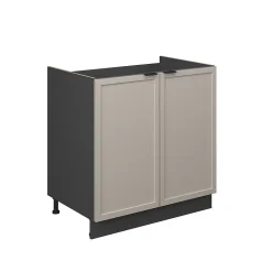 Vicco Meuble bas sous-évier GrisBeige 80cm sans PT