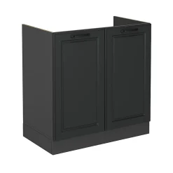 Vicco Meuble bas sous-évier Anthracite campagne 80cm sans PT