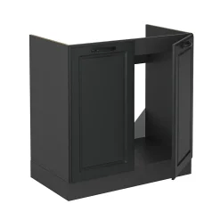 Vicco Meuble bas sous-évier Anthracite campagne 80cm sans PT