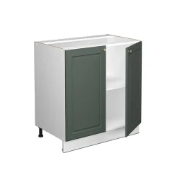 Vicco Meuble bas sous-évier Vert Or Campagne 80cm avec étagère, PT Marbre