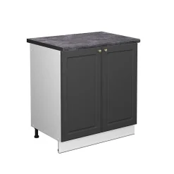 Vicco Meuble bas sous-évier Anthracite-or 80cm , PT Anthracite