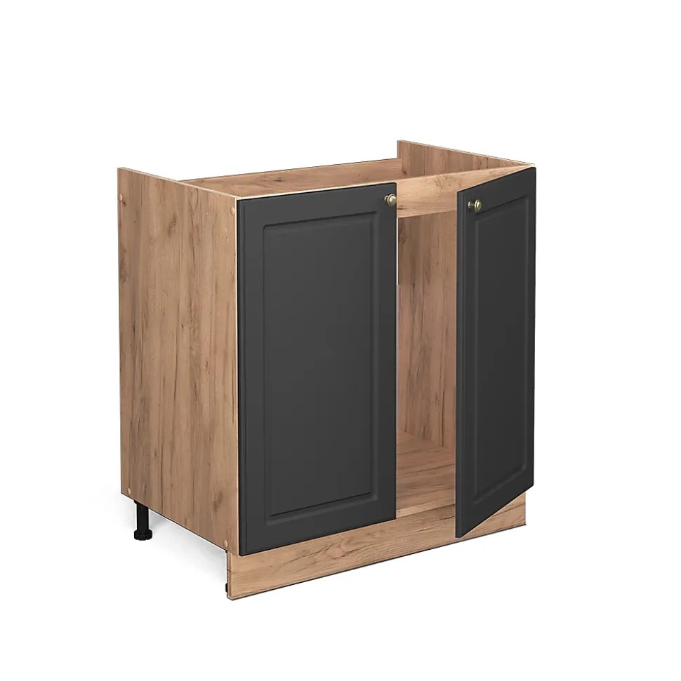 Vicco Meuble bas sous-évier Anthracite-or 80cm , PT Anthracite