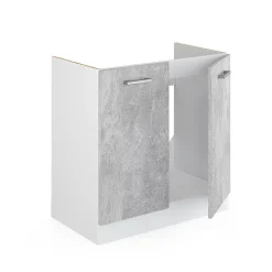 Vicco Meuble bas sous-évier Béton 80cm , PT Anthracite