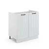 Vicco Meuble bas sous-évier Blanc campagne 80cm sans PT