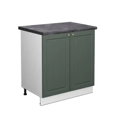 Vicco Meuble bas sous-évier Vert Or Campagne 80cm , PT Anthracite