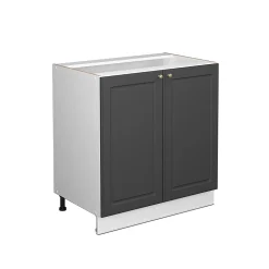Vicco Meuble bas sous-évier Anthracite-or 80cm avec étagère, sans PT