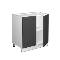 Vicco Meuble bas sous-évier Anthracite-or 80cm avec étagère, sans PT