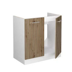 Vicco Meuble bas sous-évier Chêne Artisan 80cm sans PT