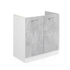 Vicco Meuble bas sous-évier Béton 80cm sans PT