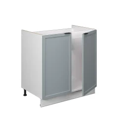 Vicco Meuble bas sous-évier Bleu clair-gris 80cm , PT Anthracite