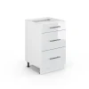 Vicco Meuble cuisine Blanc Haute brillance 50cm sans PT