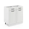 Vicco Meuble cuisine Blanc campagne 80cm sans PT