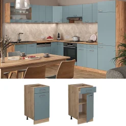 Vicco Meuble cuisine Bleu-gris 40cm sans PT