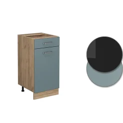 Vicco Meuble cuisine Bleu-gris 40cm sans PT