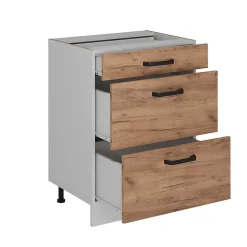 Vicco Meuble cuisine Chêne de force doré 60cm sans PT
