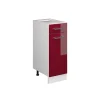 Vicco Meuble cuisine Rouge brillant 30cm sans PT