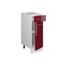Vicco Meuble cuisine Rouge brillant 30cm sans PT