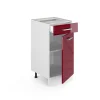 Vicco Meuble cuisine Rouge brillant 40cm sans PT