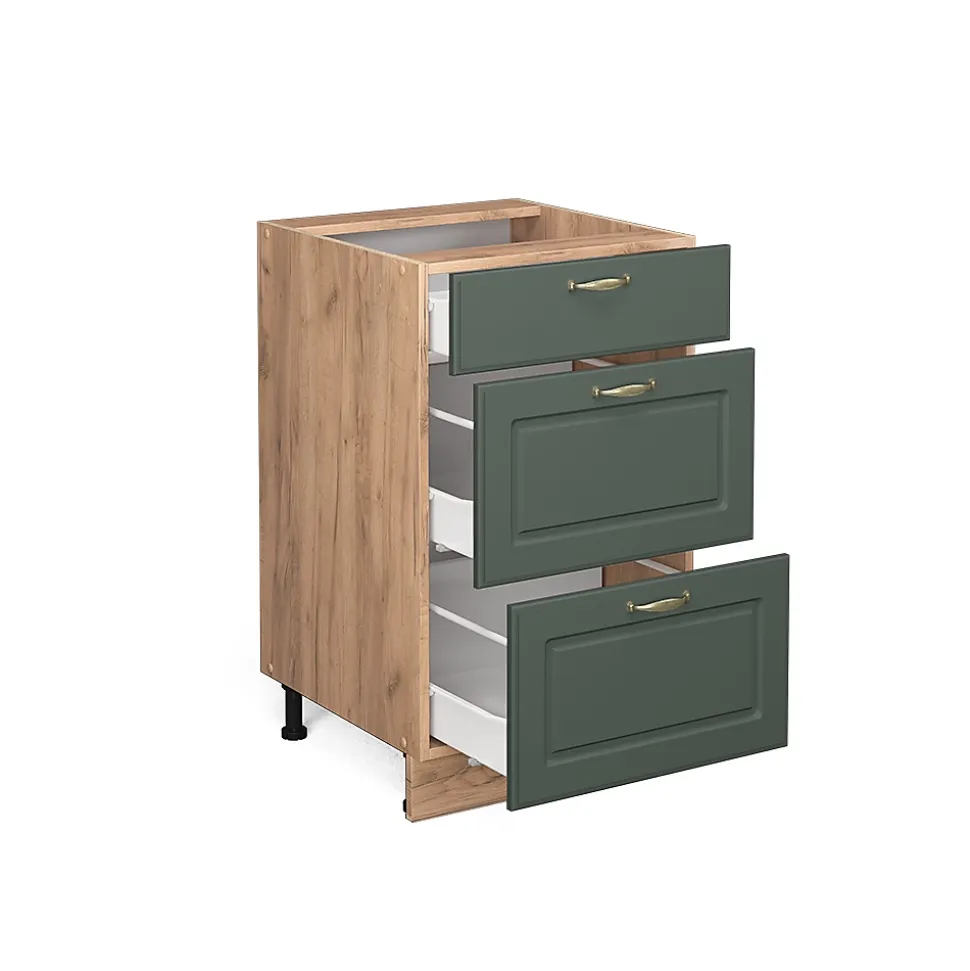 Vicco Meuble cuisine Vert Or Campagne 50cm sans PT