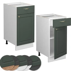 Vicco Meuble cuisine Vert Or Campagne 40cm sans PT