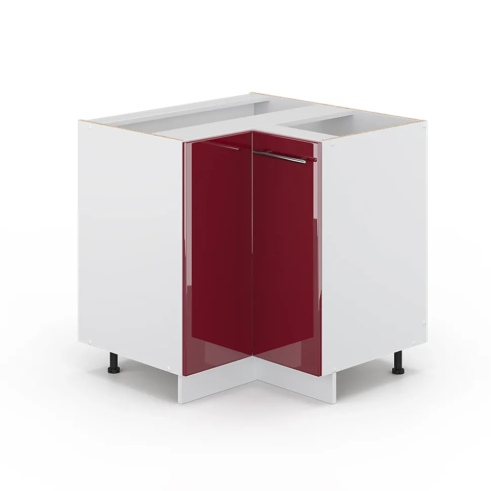 Vicco Meuble dangle Rouge bordeaux Haute brillance 80.5cm sans PT