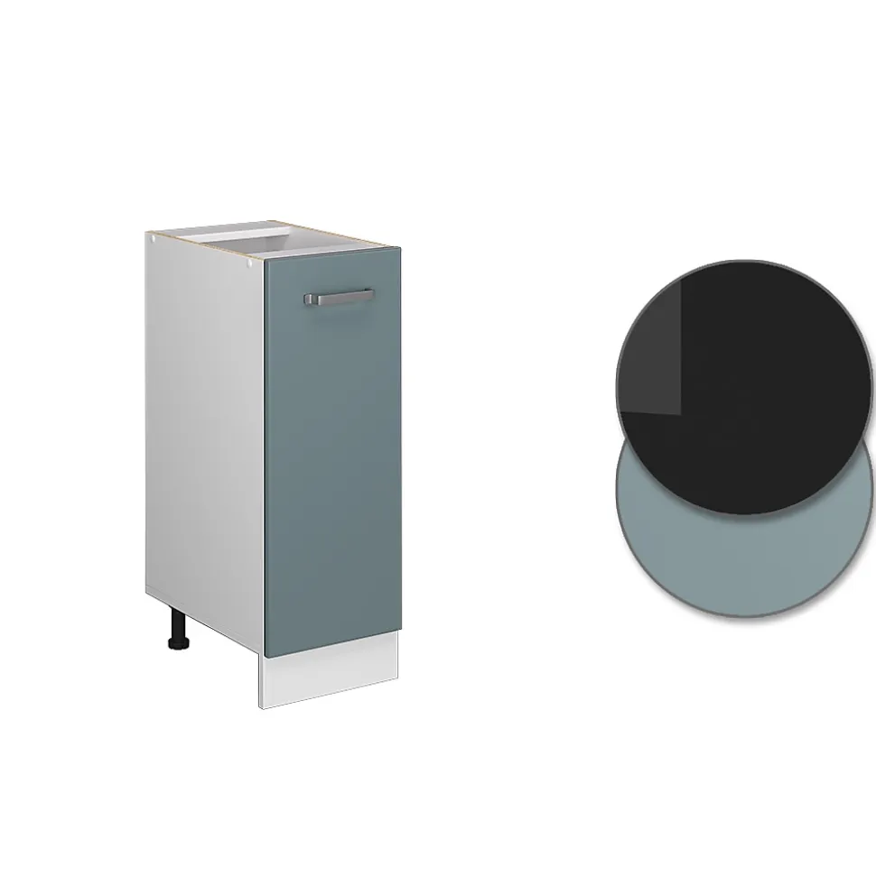 Vicco Meuble de cuisine Bleu-gris 30cm sans PT