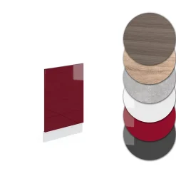 Vicco Meuble de cuisine Rouge 45cm sans PT